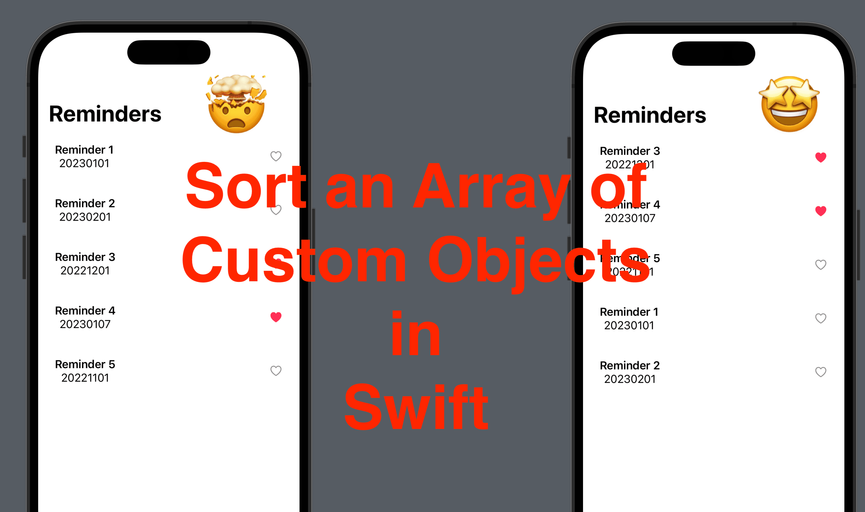 Sort an Array of Custom Objects in Swift