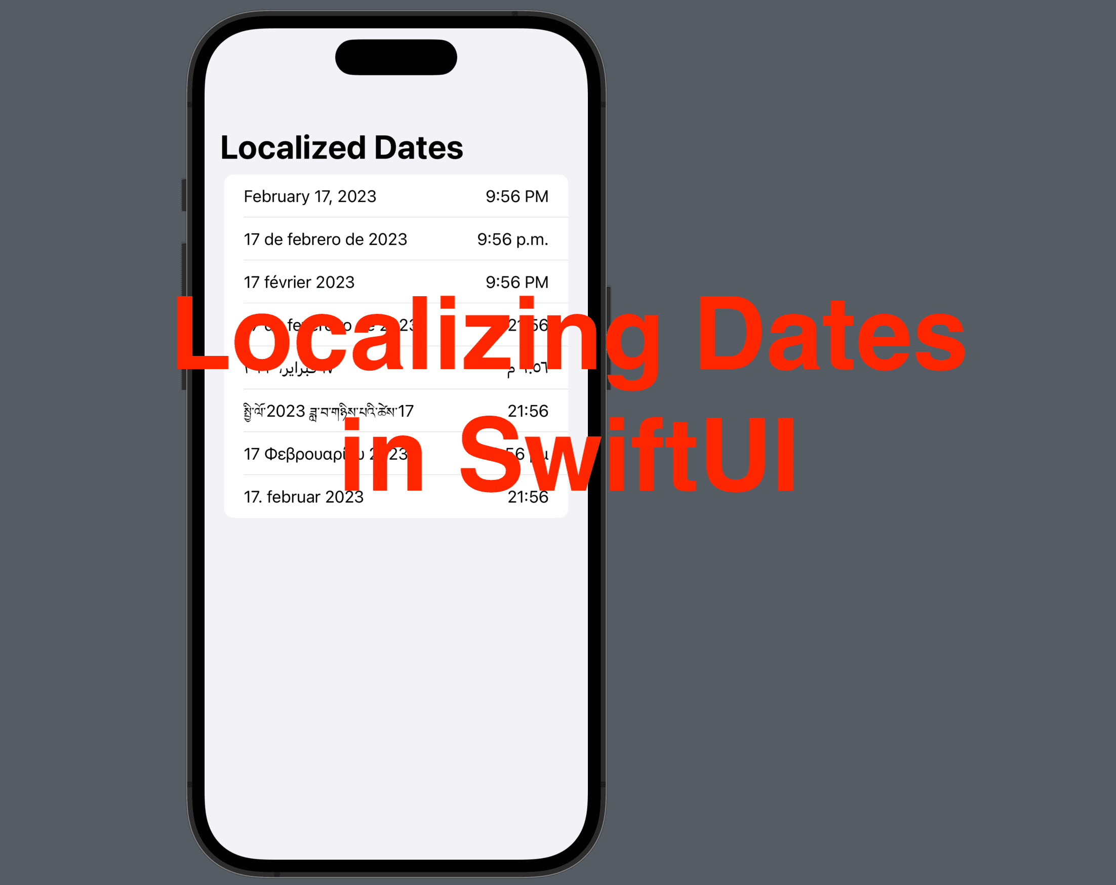 Localizing Date & Time in SwiftUI