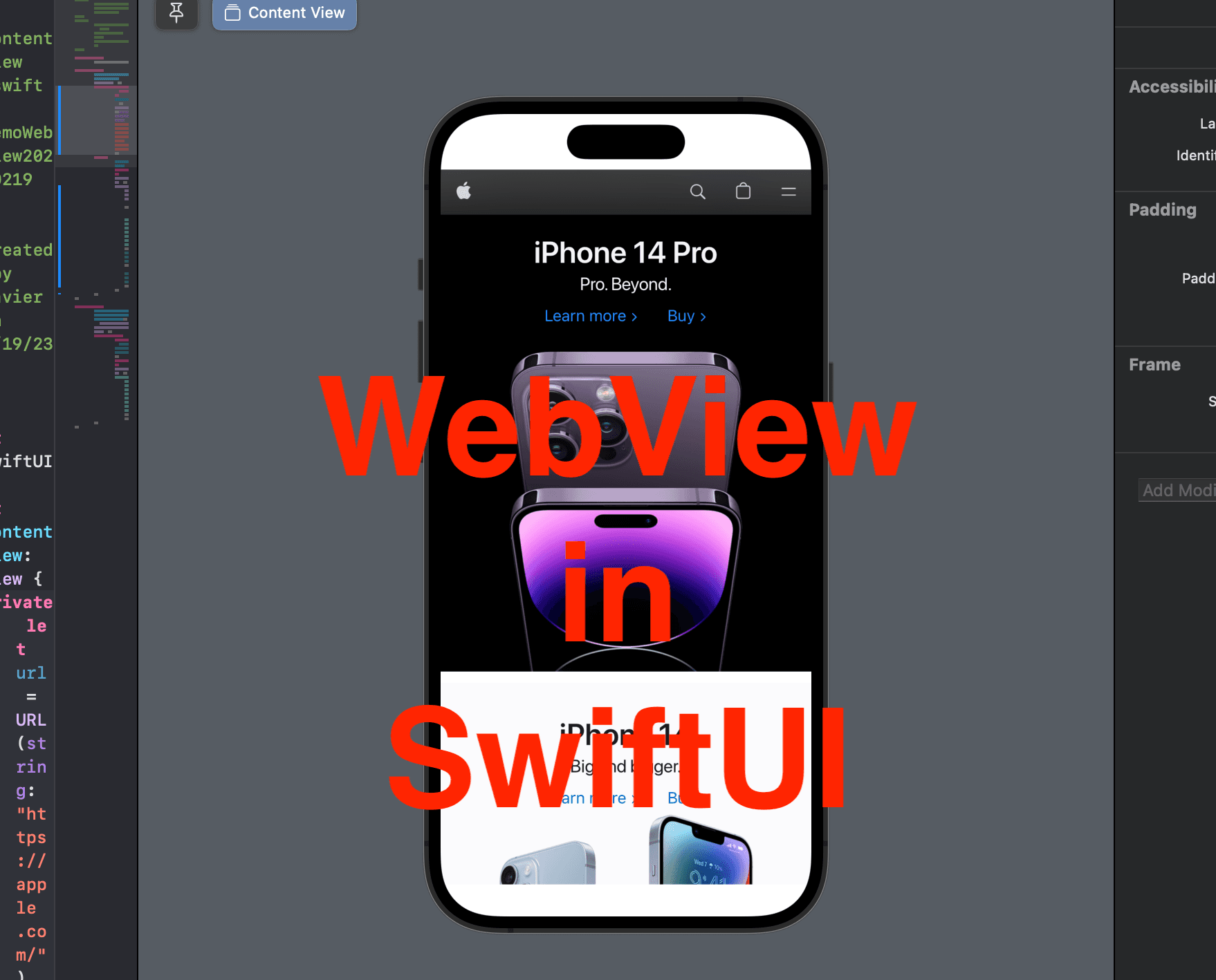 Embed a Webpage in SwiftUI