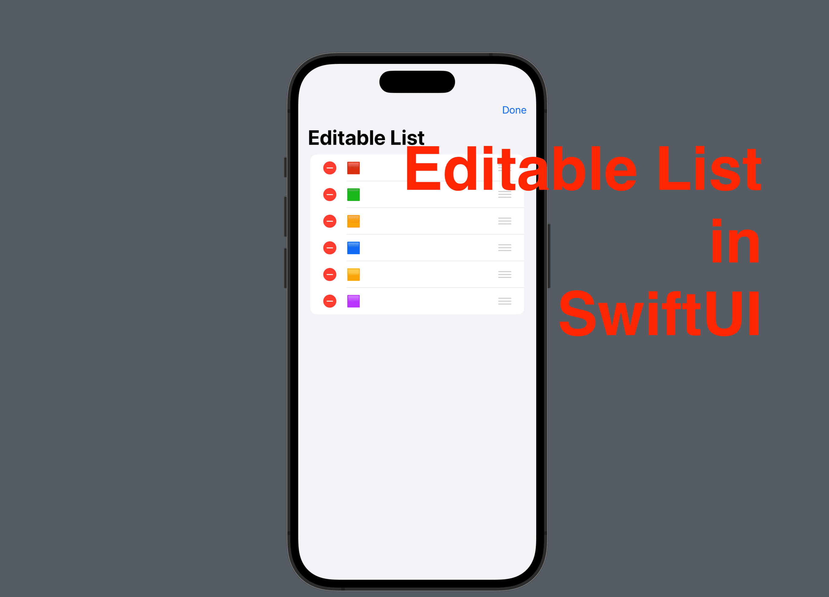 Editable List in SwiftUI