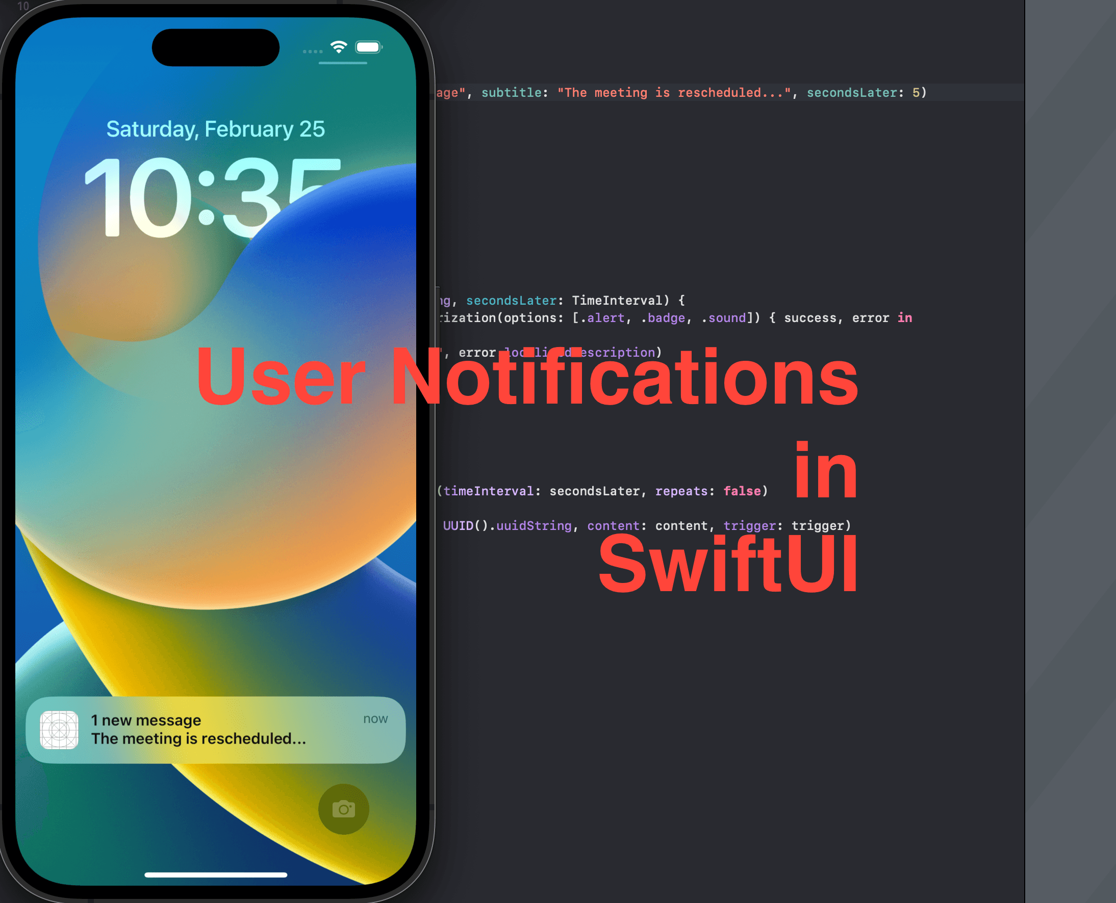 User Notifications in SwiftUI
