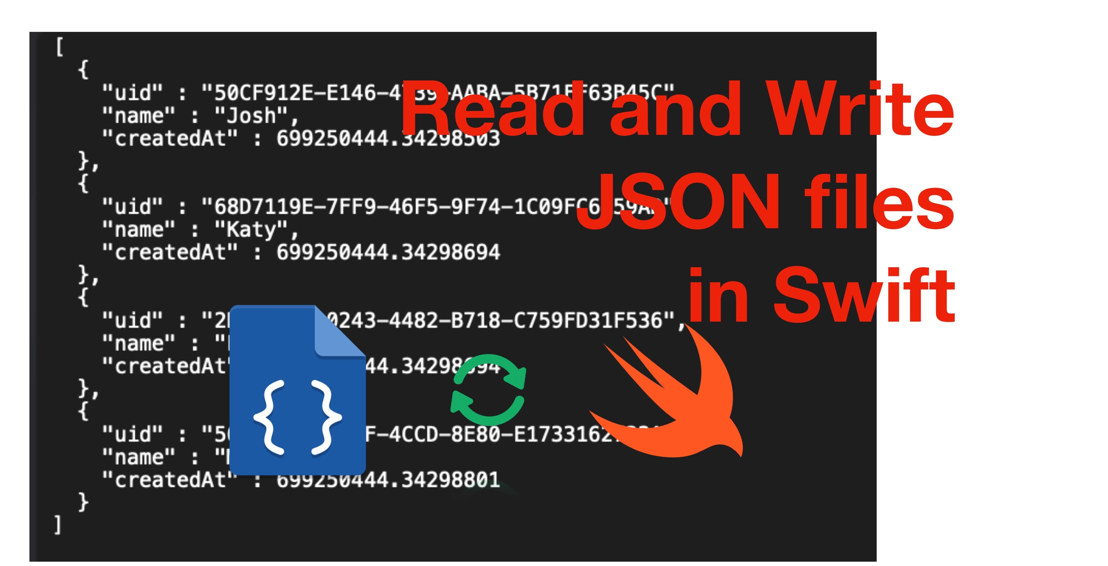 Work with JSON files in the iOS document directory