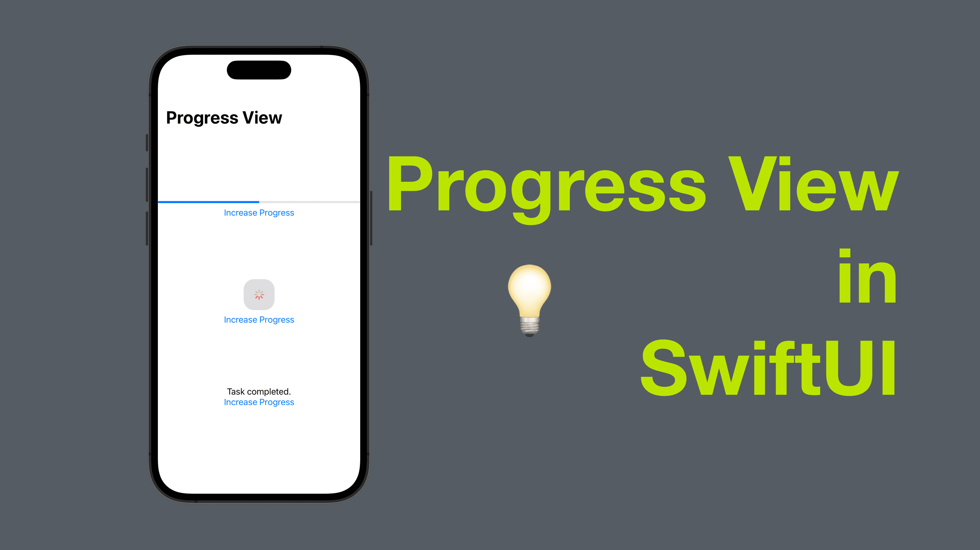 Progress View in SwiftUI