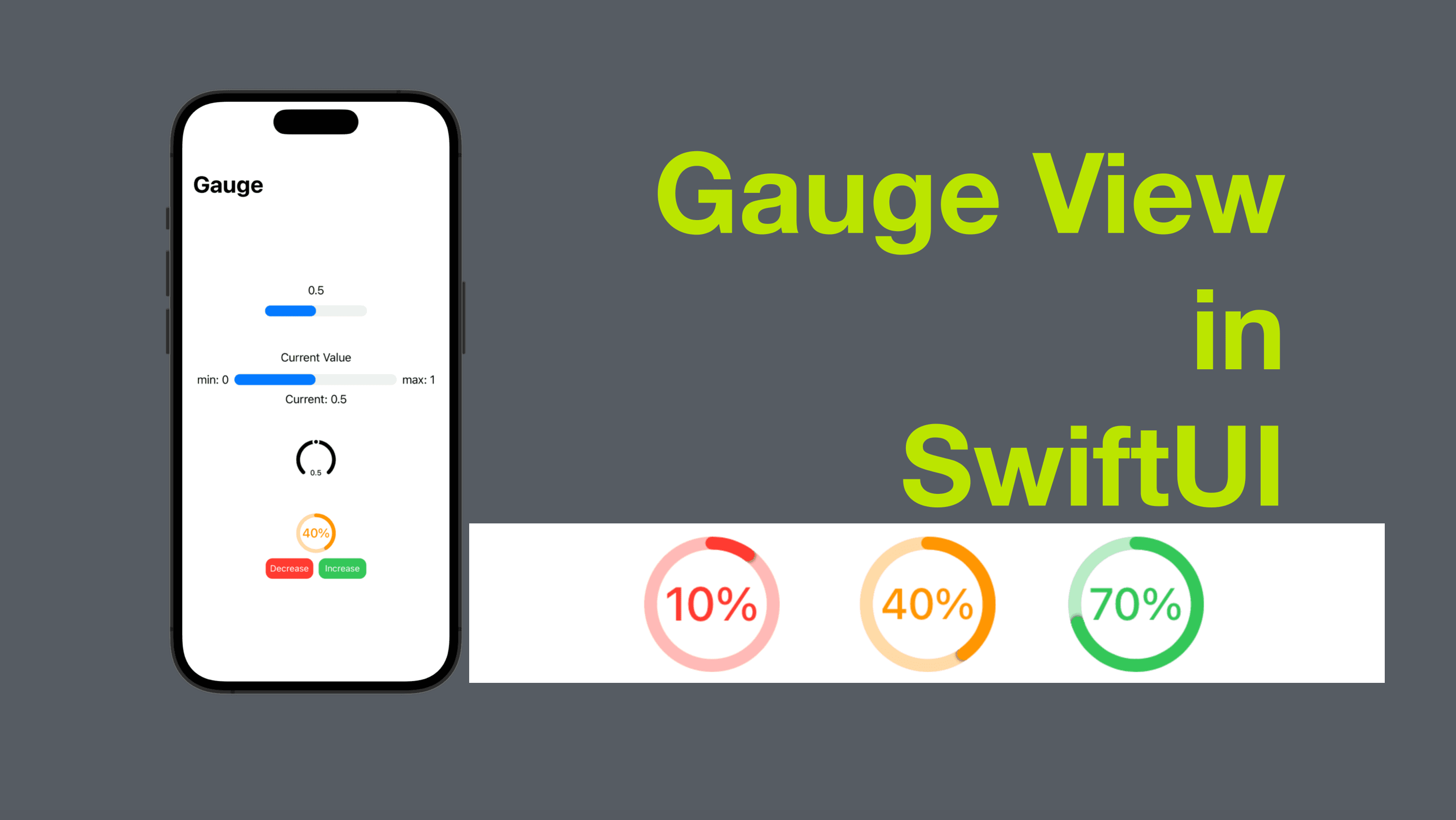 Gauge View in SwiftUI