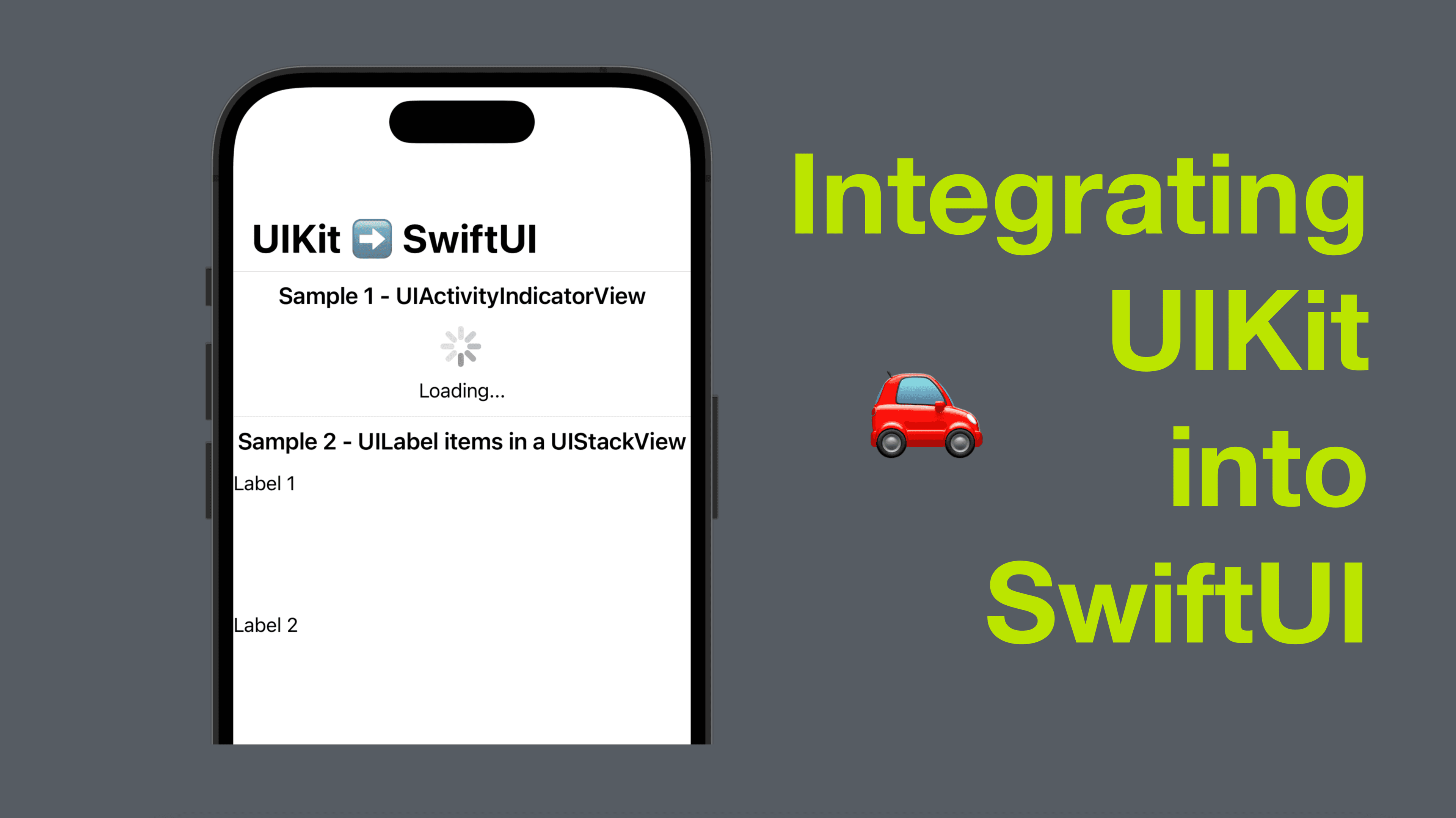 Integrating UIKit into SwiftUI