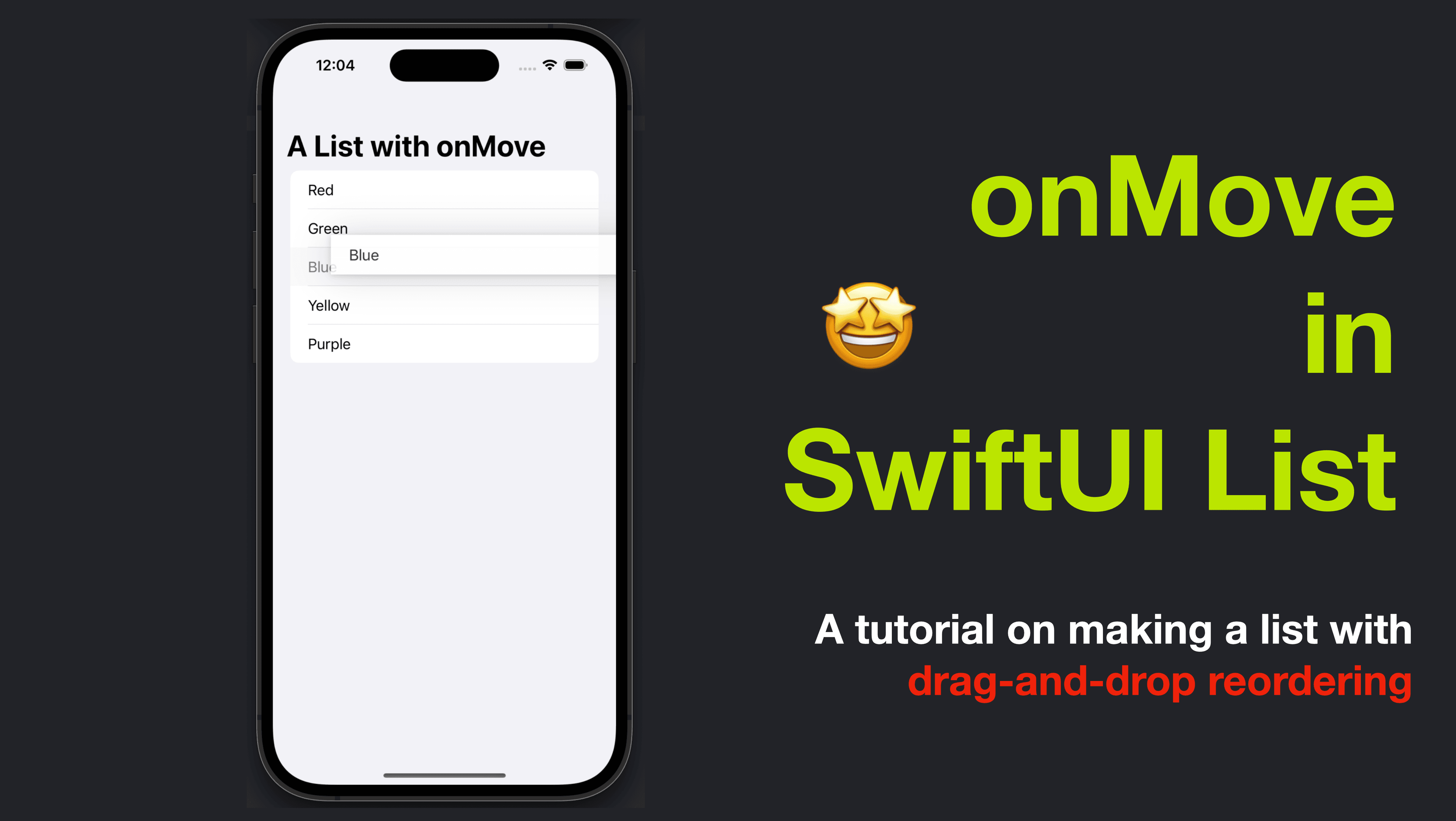 onMove in SwiftUI List