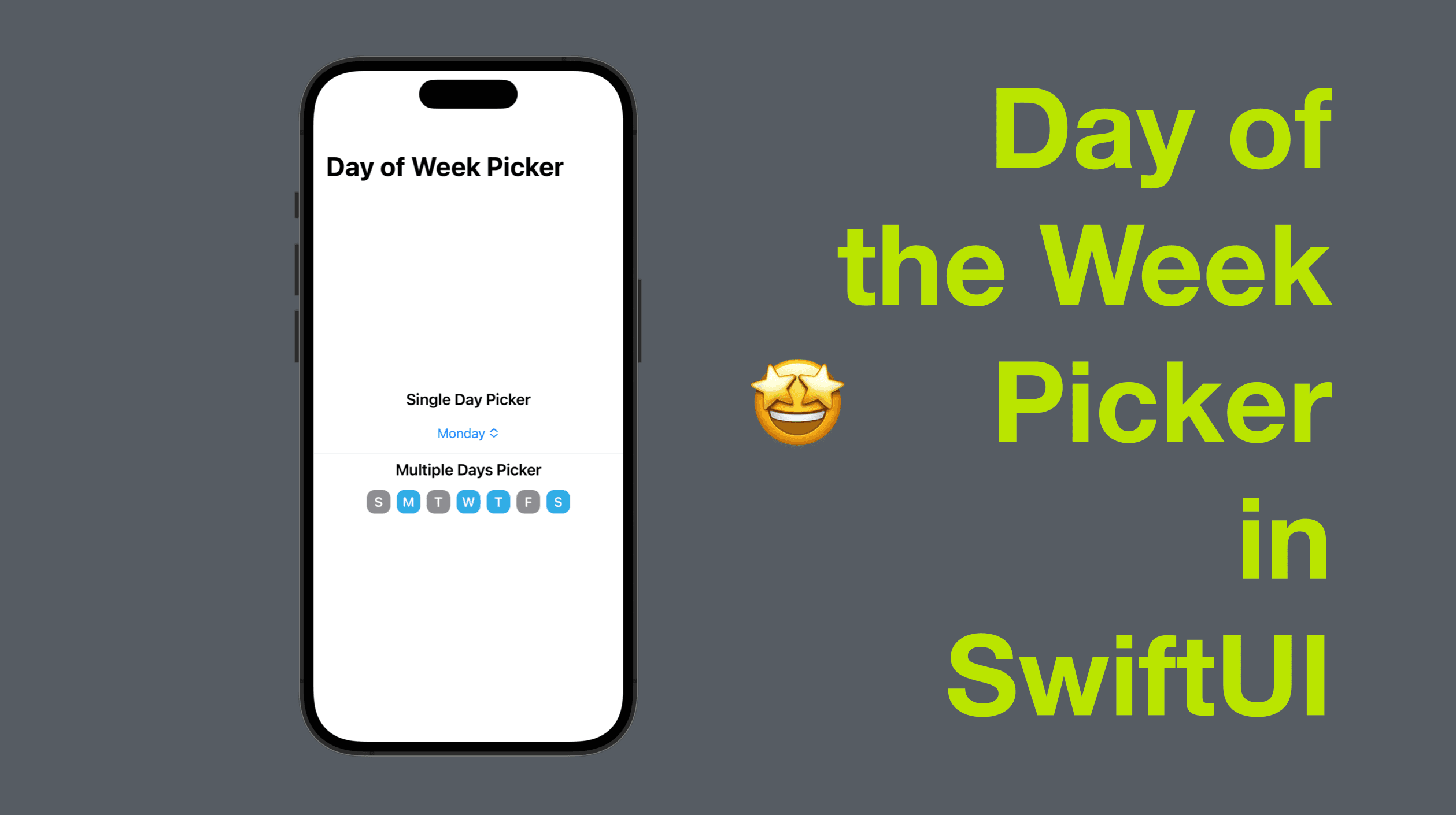 Day of the Week Picker in SwiftUI