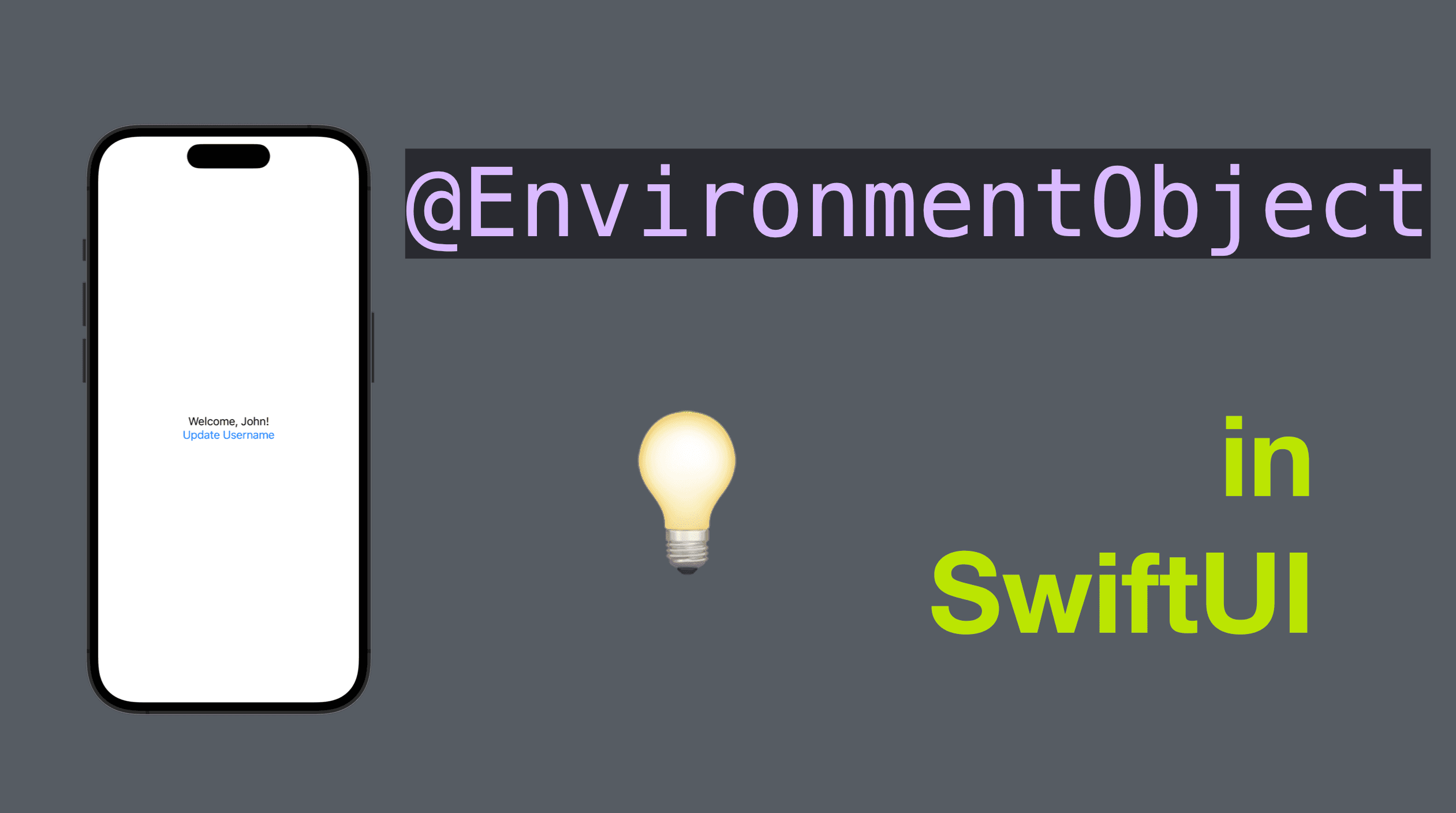 EnvironmentObject in SwiftUI