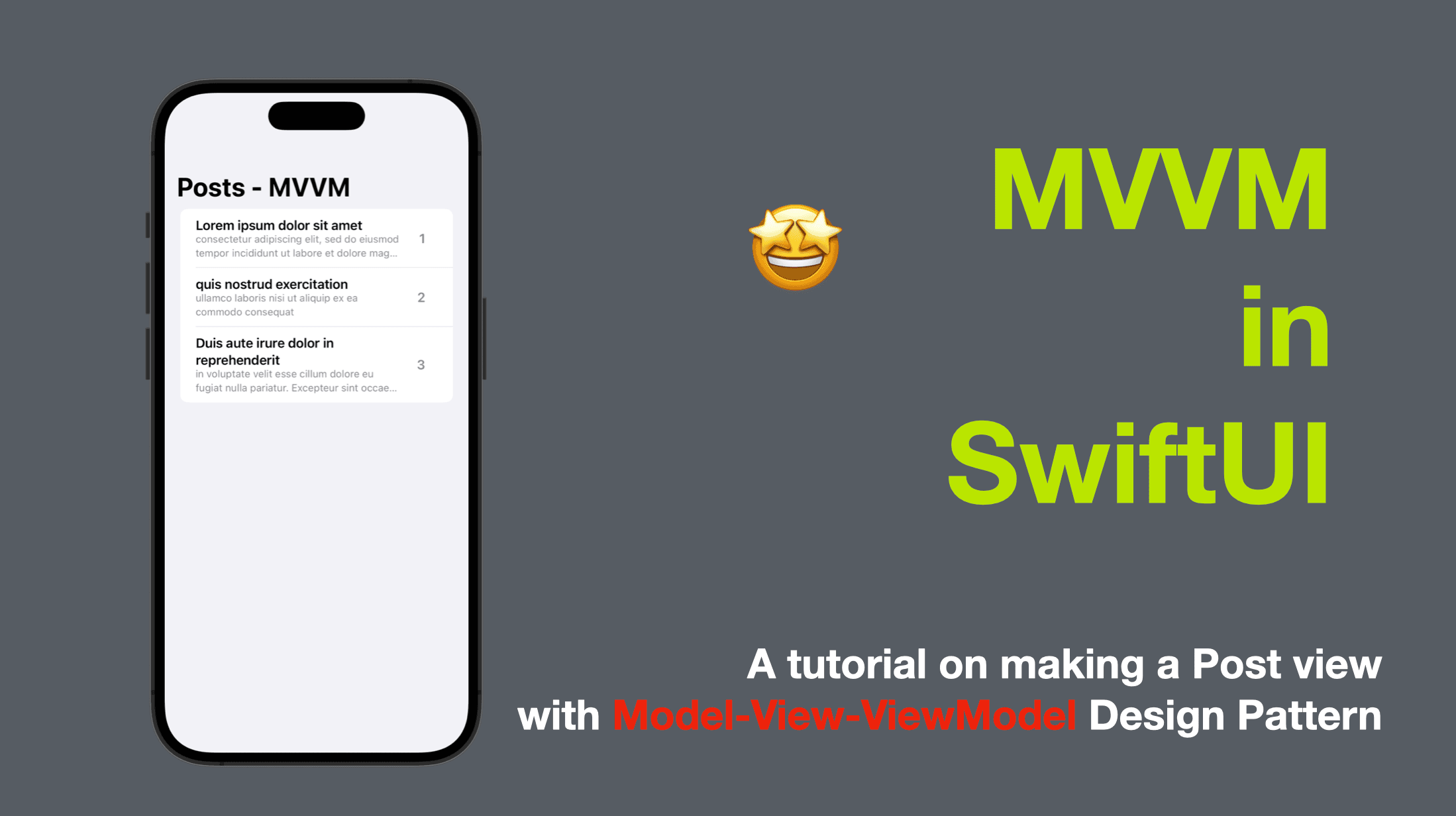 MVVM in SwiftUI