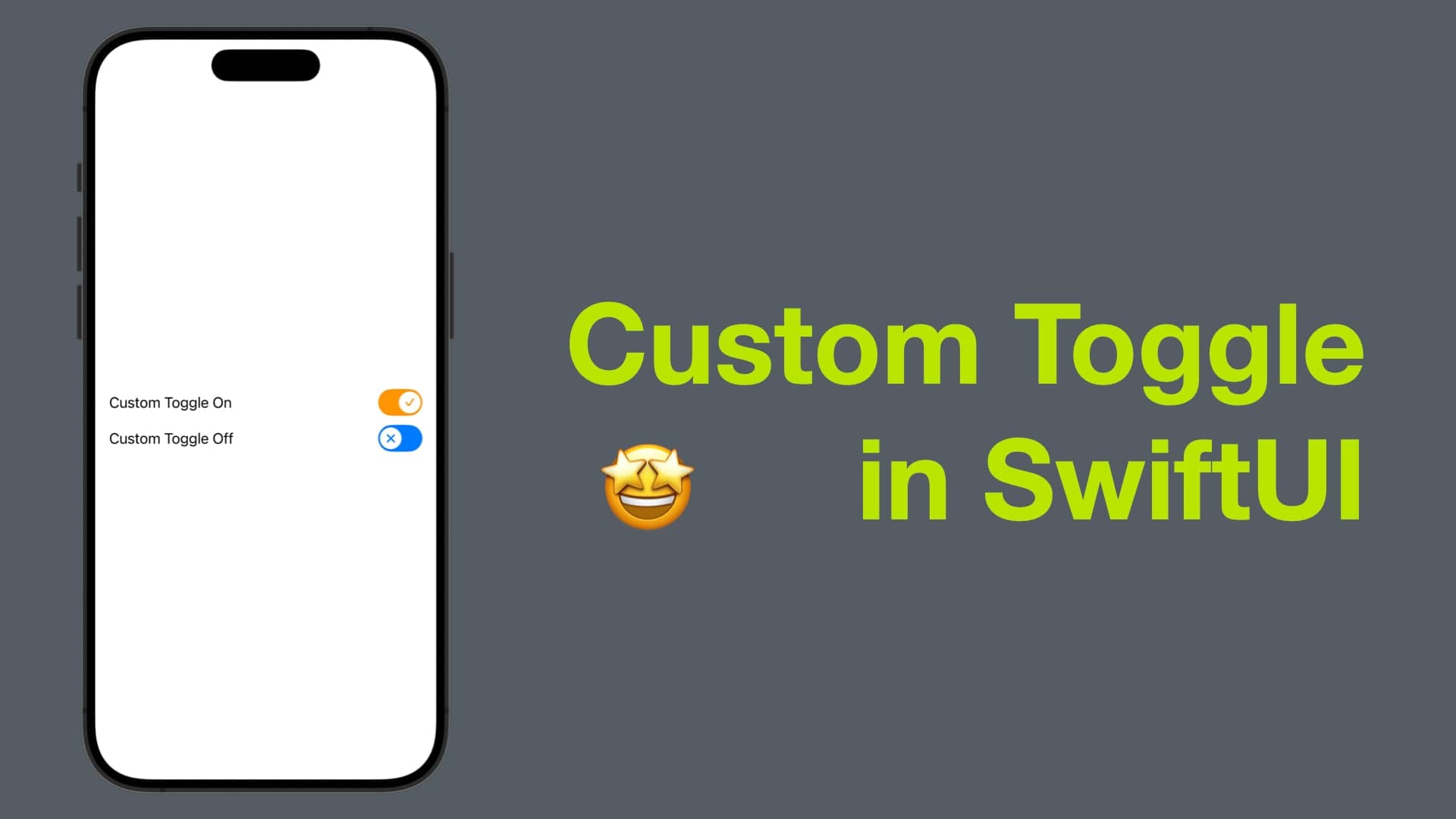Custom Toggle (Switch) in SwiftUI