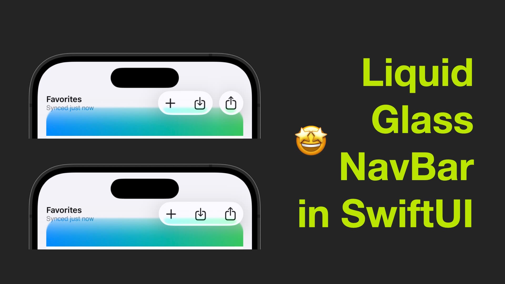 Liquid Glass Navigation Bar in SwiftUI